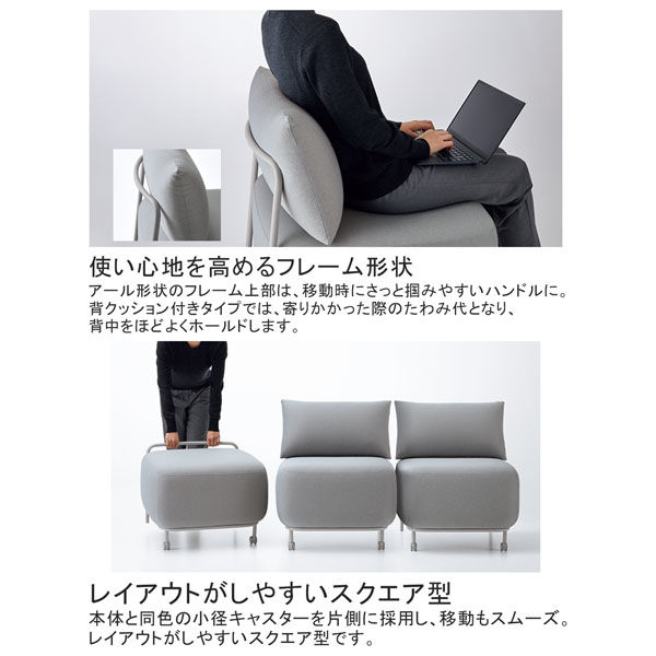 設置込】コクヨ エニー スツール ブラック NAN-S1C-G2E61 1脚（直送品