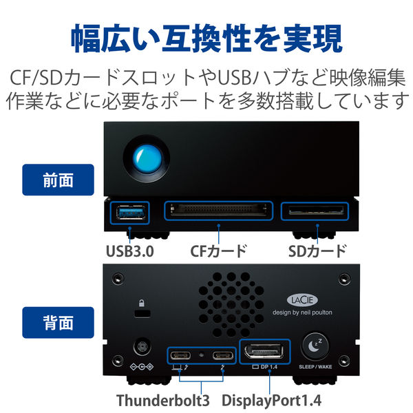 HDD 外付け 16TB 据え置き 5年保証 1big Dock HDD STHS16000800 LaCie 1個
