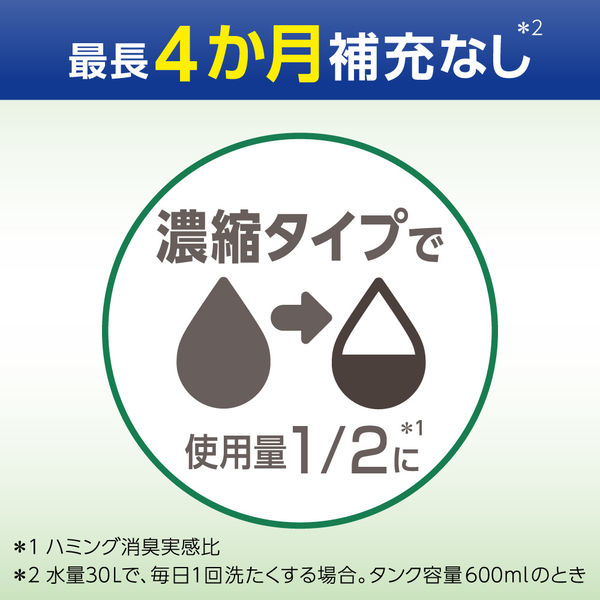 ハミング消臭実感 自動投入専用 澄みきったリフレッシュグリーンの香り 700mL 1個 柔軟剤 花王