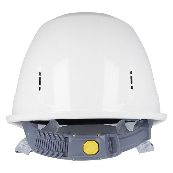 ジェントス ライトが直接取り付けられるジェントス産業用ヘルメット GRIT GH01VYT-WH 1個（直送品） - アスクル