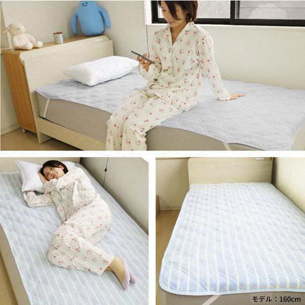 フランスベッド らくピタ パイル抗菌パッド ベッドパッド シングル 2枚