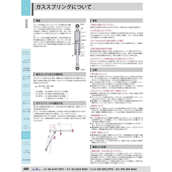ジョー・プリンス竹下 Lー429Nー80 オイルレスガススプリング ジョー・プリンス竹下 Lー429Nー80 オイルレスガススプリング