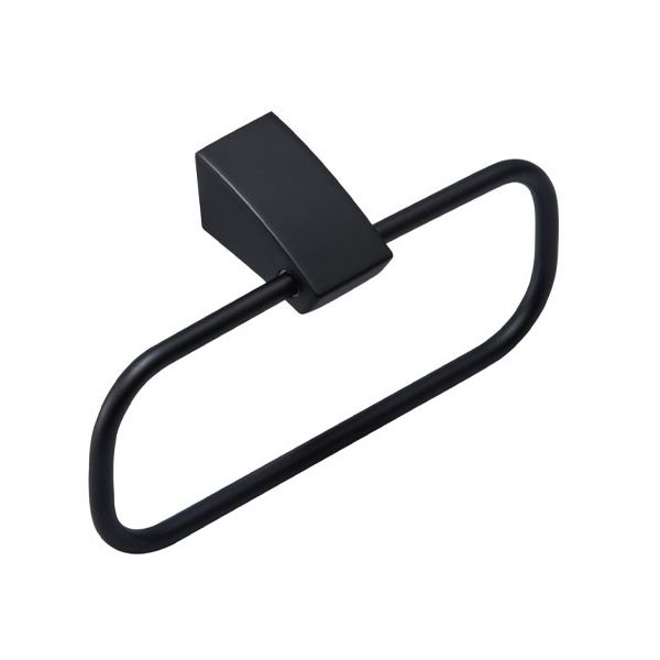 エスコ 200mm タオル掛け(マットブラック) EA638LE-174 1個（直送品）