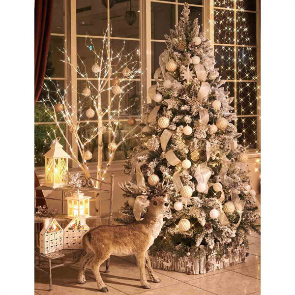 ストア・エキスプレス クリスマスツリーセット スノーホワイト　H210cm 8813-242 １セット（直送品）