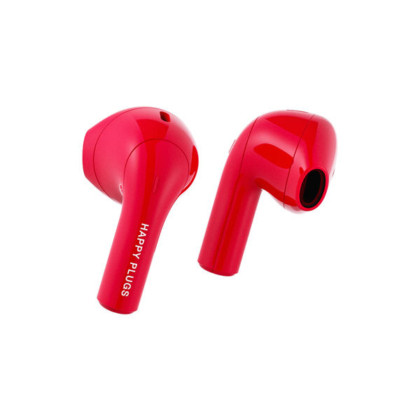 happy plugs 完全ワイヤレスイヤホン レッド JOY-RED1723 1個（直送品