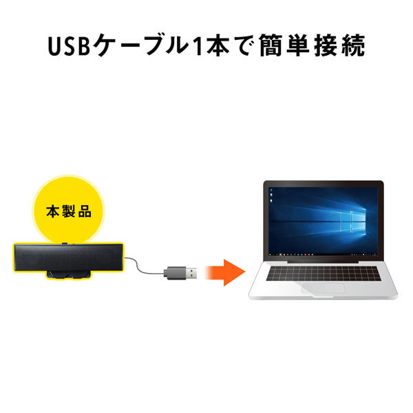 今季ブランド USBスピーカー サンワサプライ MM-SPU17BKN オーディオ機器