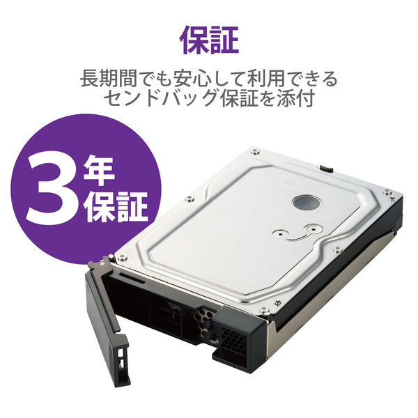 エレコム NAS スペアドライブ HDD 4TB NSB-74R/74D/72Dシリーズ NSB-SD4TW（直送品） - アスクル