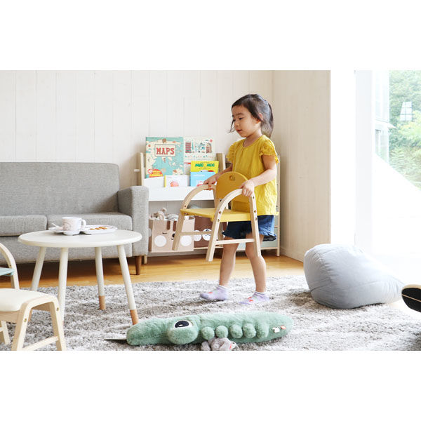 ICHIBA キッズアームチェア アミー マスタードイエロー ILC-3434MYL 1