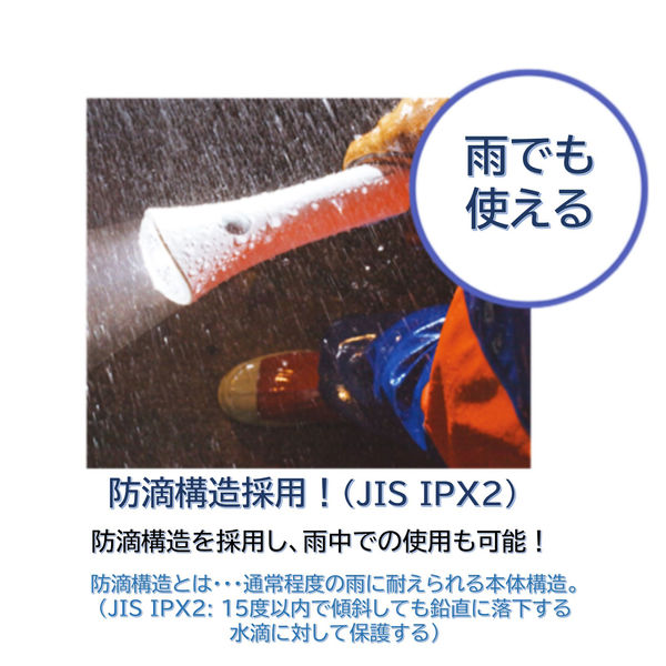 懐中電灯 東芝 LED懐中電灯 IPX2 防滴 ハンドストラップ付（単1形2本