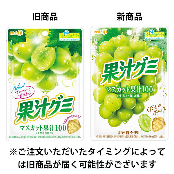 マスカット 果汁グミマスカット 10袋 明治 - アスクル