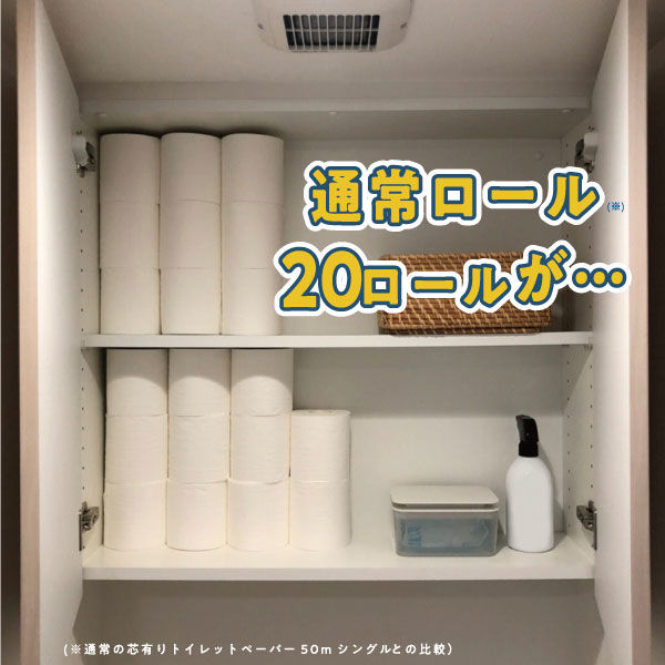 トイレットペーパー 5倍巻き 4ロール パルプ シングル 250m ペンギン 芯なし 超ロング 1セット（4ロール入×8パック） 丸富製紙 - アスクル