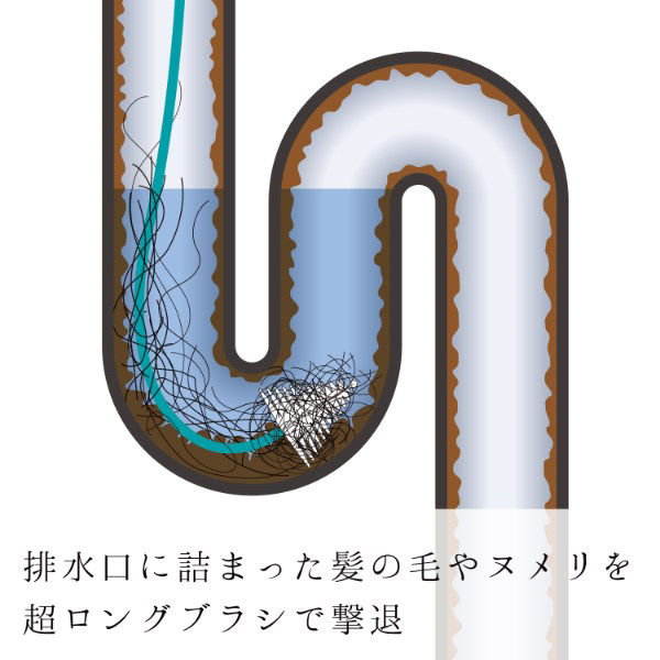 レック 激落ちくん排水管ロングブラシ３本入り S00002 1パック