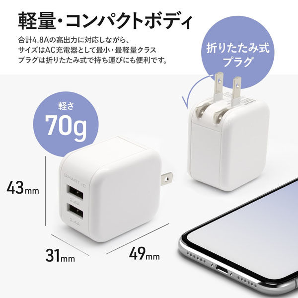 充電器 au 白 Amazon | ホワイトナッツ らくらくスマートフォン2 F-08E 急速