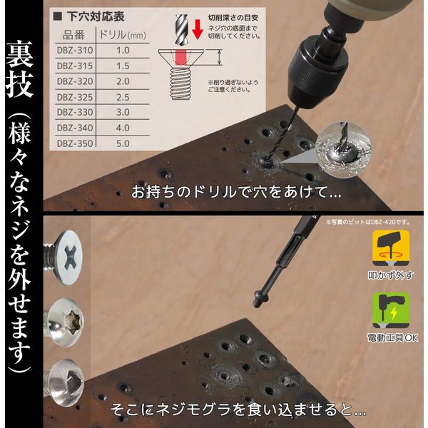 エンジニア ネジザウルスモグラミドル極短 全長65mm DBZ-415 1個