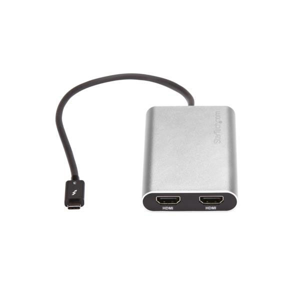 Thunderbolt 3 - 2x HDMI変換アダプタ TB32HD24K60 1個 StarTech.com ...