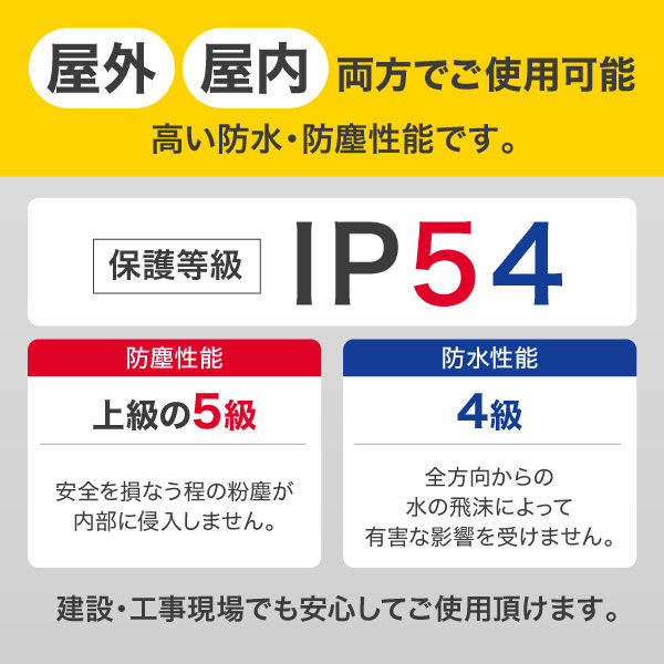 アイリスオーヤマ LED投光器 2000lm 幅150×奥行280×高さ309mm (作業灯