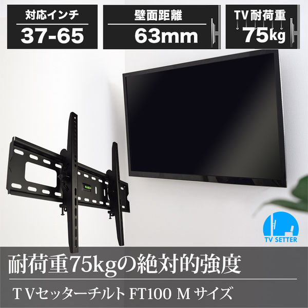 スタープラチナ テレビ壁掛け金具 TVセッターチルトFT100 Mサイズ 