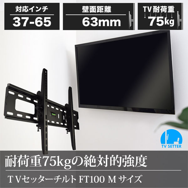 スタープラチナ テレビ壁掛け金具 TVセッターチルトFT100 Mサイズ