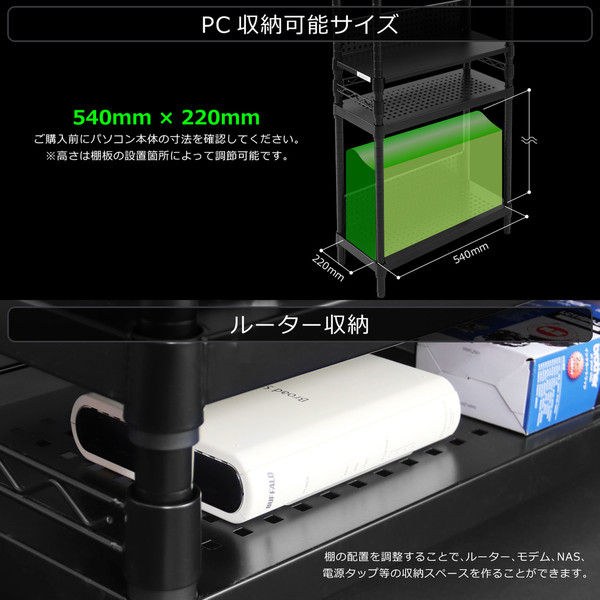 【軒先渡し】 Bauhutte （バウヒュッテ） デスクサイドラック BHS-600SM-BK 幅605×奥行255×高さ1205mm 1台（直送品）