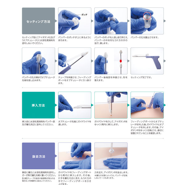 トップ 胃瘻交換ボタン アイボタンR （24Fr./3.5cm）ワイヤ有 24133 1箱（1キット入）（取寄品） - アスクル