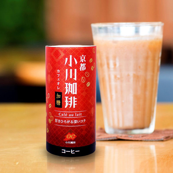 京都 小川珈琲 カフェオレ 加糖 195g 1箱（15本入） - アスクル