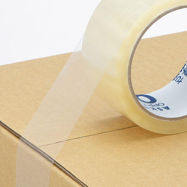 復活特別価格】現場のチカラ 軽梱包用OPPテープ 0.05mm厚 幅48mm×長さ
