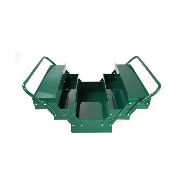 エスコ 430x200x200mm 両開工具箱(スチール製) EA683ZB-11 1個