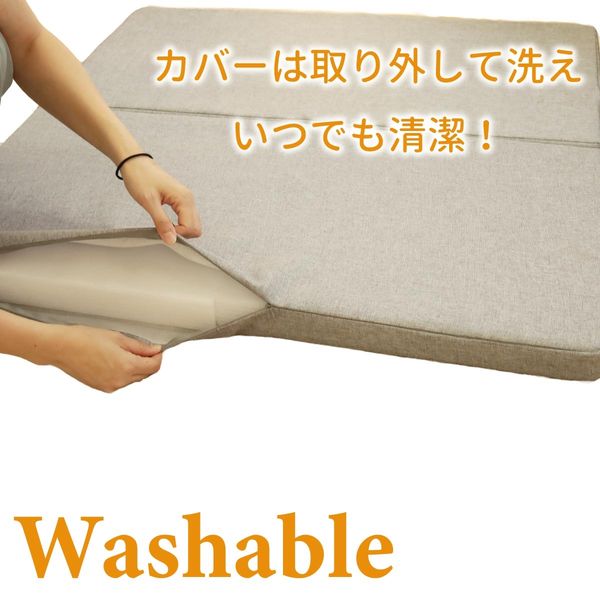 プレイマット 2個 グレイ 約90X90X5cm 低反発 2つ折り 折り畳み