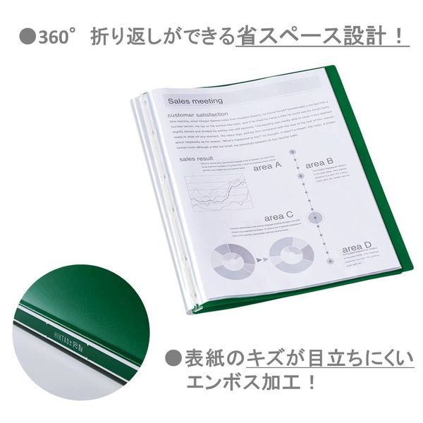 キングジム クリアーファイル ヒクタス(透明) ネイ 7281T-NV 1冊