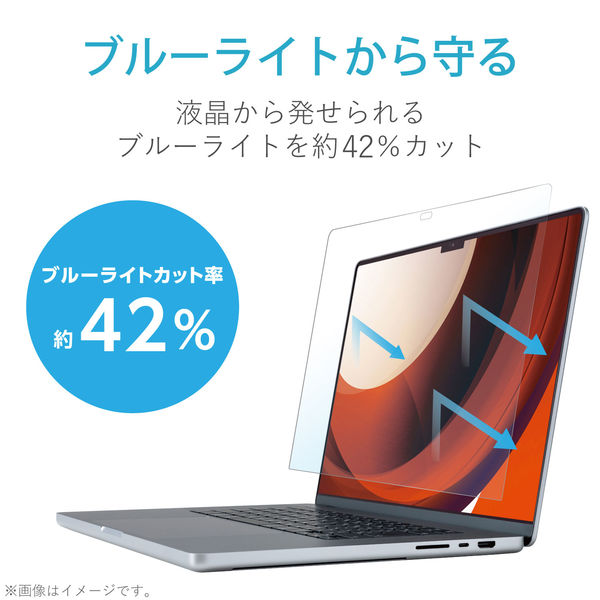 液晶保護フィルム MacBook Pro 16インチ 2021 のぞき見防止 EF 