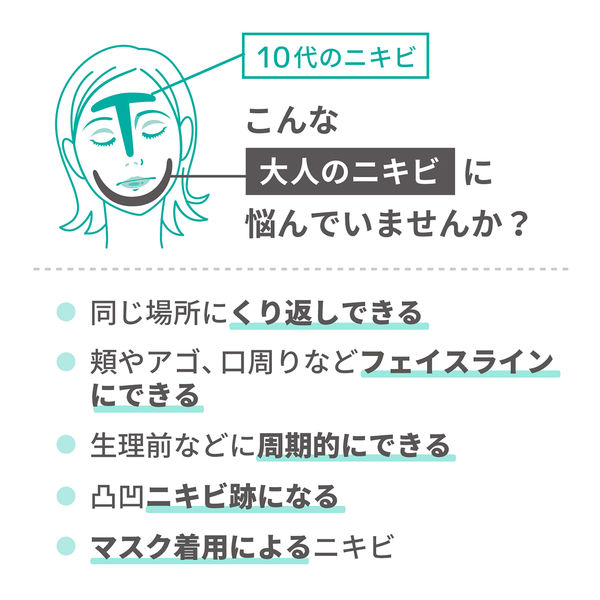 肌美精 大人のニキビ対策 薬用集中保湿＆美白マスク 7枚 クラシエ アスクル