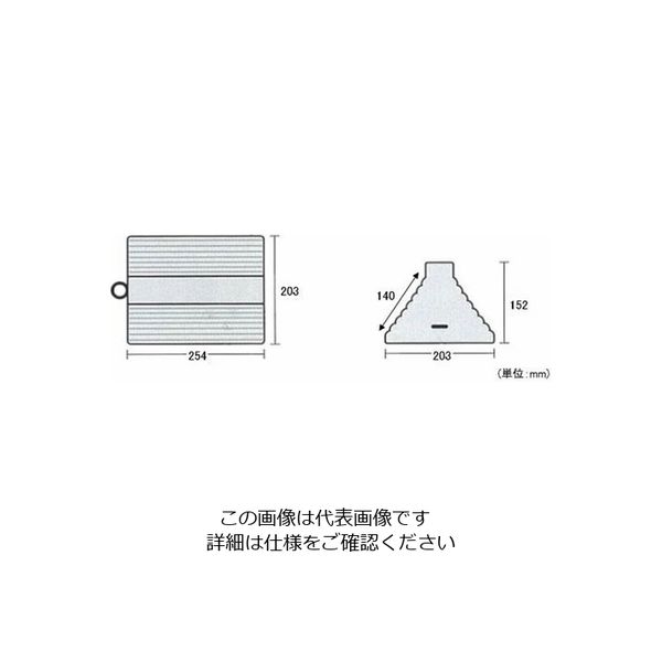 エスコ 254x203x152mm ホイールチョーク(2個組) EA984SA-1 1組（直送品