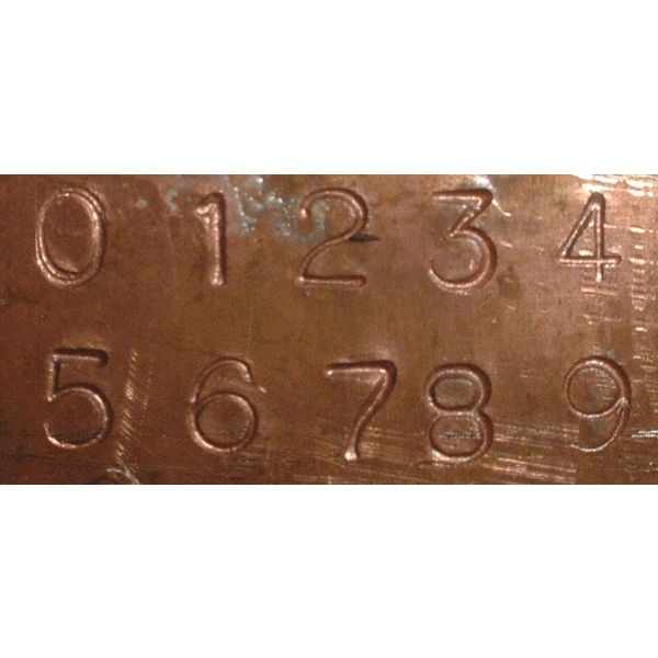 最大10%OFFクーポン 数字 12.7mm エスコ 刻印セット 1組（直送品 EA591HR-13 クラブ