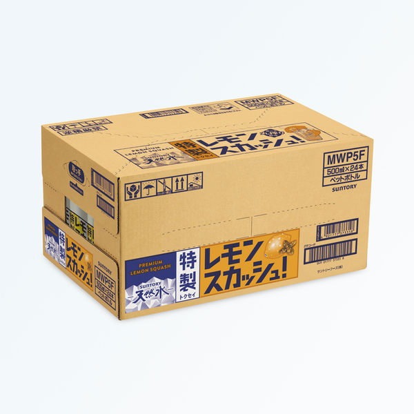 サントリー天然水 特製レモンスカッシュ 500ml 1箱（24本入