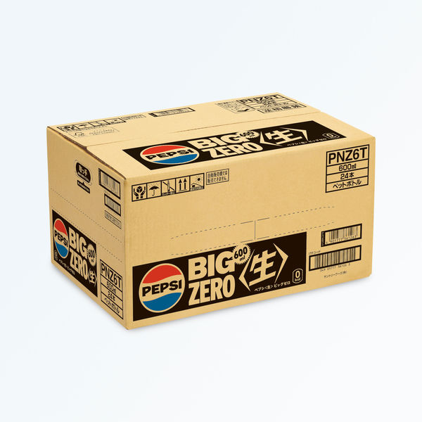 サントリー ペプシ＜生＞ BIG ZERO 600ml 1箱（24本入） - アスクル