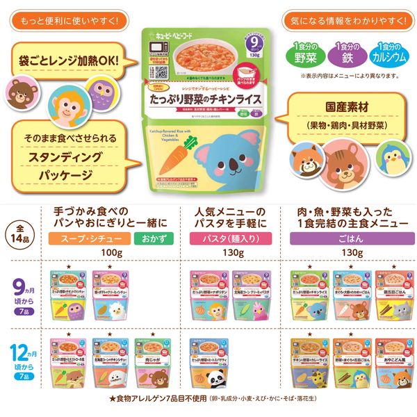 12ヵ月頃から】キユーピーベビーフード レンジでチンする