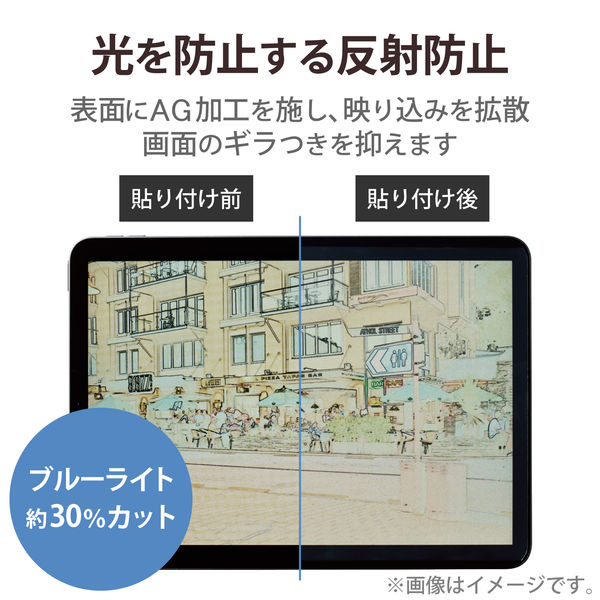 iPad Air Pro 紙のような書き心地 ブルーライトカット ペーパーテクスチャフィルム iPad Pro11 第4世代 M2 極上 反射防止 日本製 9.7 Air5 Air4 iPad 10.2 12.9