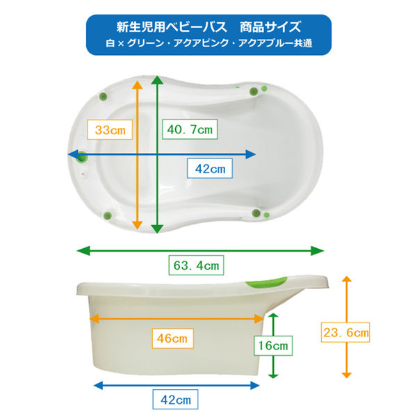 永和 新生児用ベビーバス グレー 1個 - アスクル