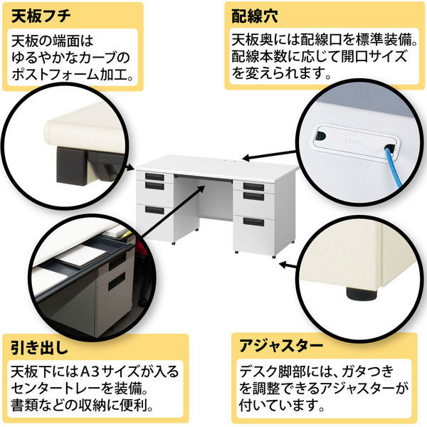 ☆PLUS／プラス☆フラットライン3段ワゴン☆ペントレー付☆カギ