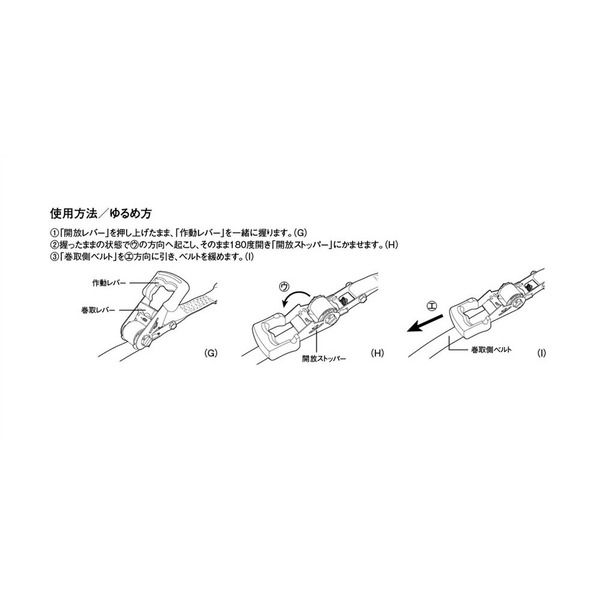 WIZA ラチェット式荷締めベルト 幅32mmx長さ5m 2セット ケース付き
