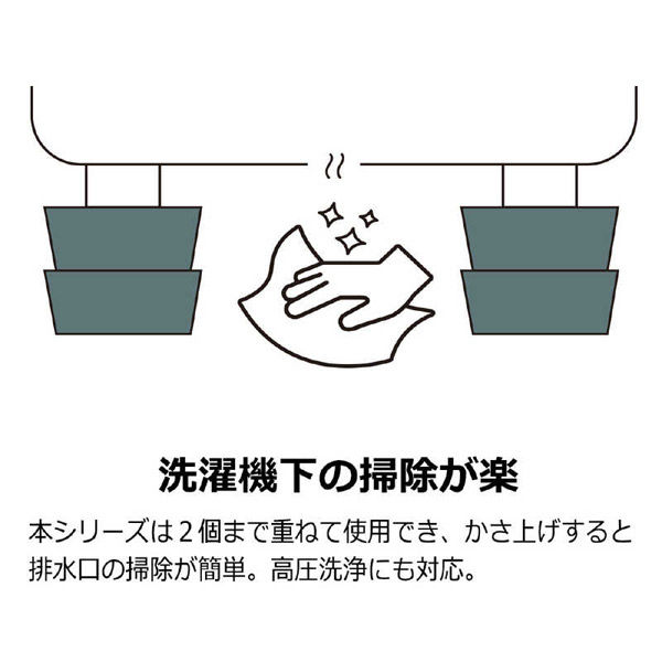 タツフト 洗濯機用 高さ調整 ゴムマット 防振防音 あしあげ隊シリーズ