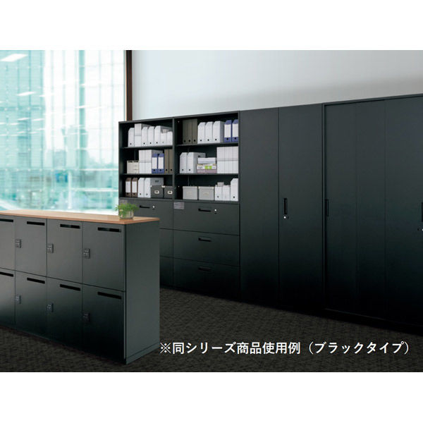 組立設置込】プラス L6収納庫 ロッカー 下置き 幅800×奥行400×高さ 