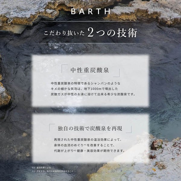 薬用 BARTH 中性重炭酸入浴剤 1パック（15g×30錠）医薬部外品 TWO