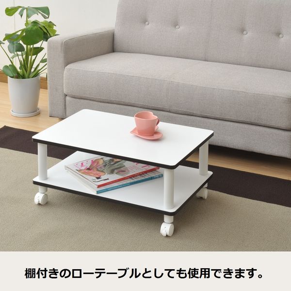 たお様②テレビ台、レコーダー、その他 YAMAZEN キャスター付テレビ台2段 幅600×奥行395×高さ285mm