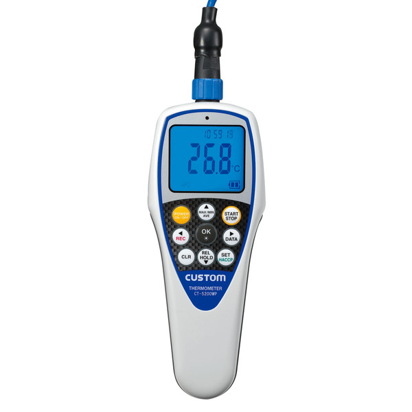 カスタム 防水型デジタル温度計 CT-5200WP （直送品） - アスクル