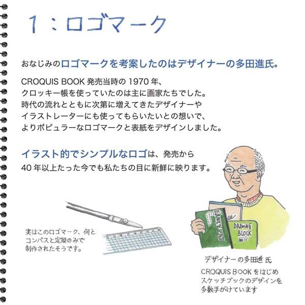 マルマン クロッキーブック 大 100枚 ブルー SL-02 2冊 （直送品