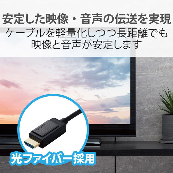 HDMI(R)ケーブル(4K60Hz対応/長尺/AOCケーブル/HEC非対応) - DH