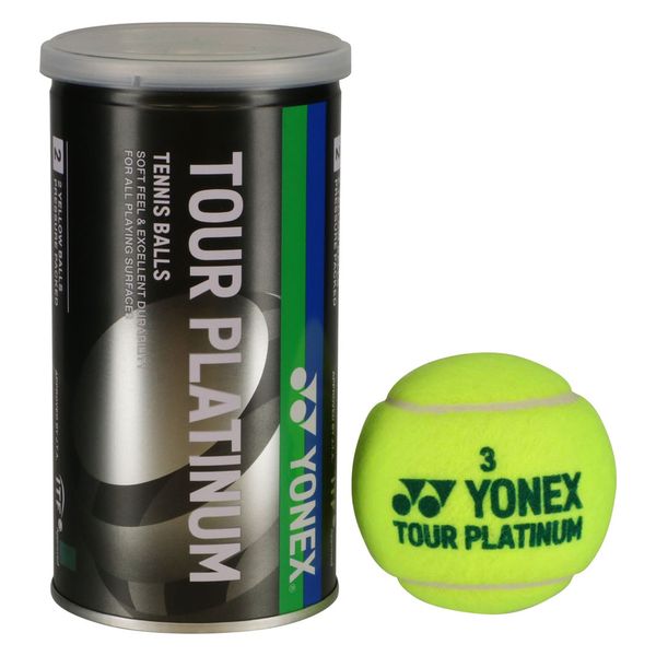 Yonex（ヨネックス） テニスボール ツアープラチナム 2球入り TBTPL2P イエロー 1セット(2球入×6)（直送品）