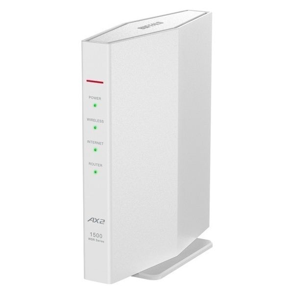 バッファロー 無線LAN親機（Wi-Fiルーター）11ax/WiFi6/1201+300Mbps