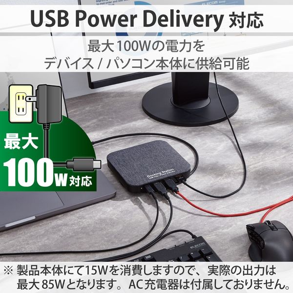 外付けSSD 500GB USB3.2 Gen1 読出最大400MB/秒 ブラック ESD-DSA0500GBK エレコム 1個